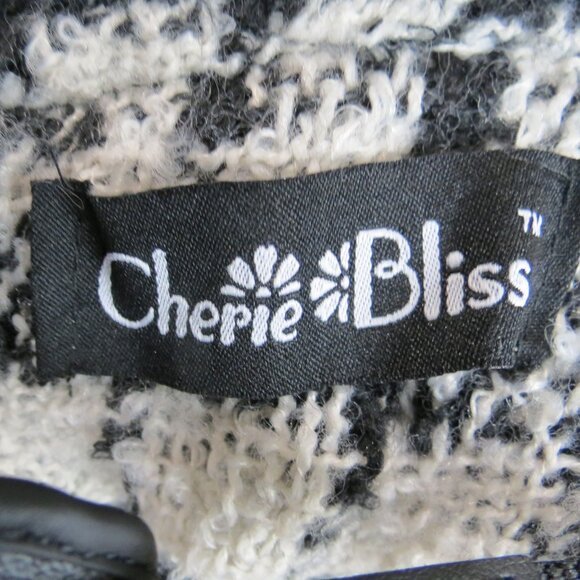 Cherie Bliss Big Grid Plaid Turtleneck Poncho - Picture 7 of 7